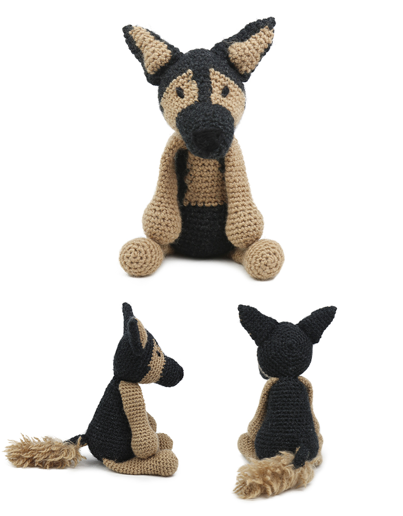 toft ed's animal axel the german shepherd amigurumi crochet